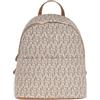 Byblos Zaino Donna Notredame - Zainetto in Ecopelle con Logo Frontale, Chiusura con Zip, Tasche Multiple, Zaino Fashion Elegante per Lavoro, Viaggio e Tempo Libero (Naturale)