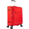 JASLEN - Valigia Media da Viaggio Morbido. Allungabile Trolley Medio con 4 Ruote. Trolley Resistente e Super Leggero - Robusta Valigie Trolley in Chiusura a Combinazione, Rosso