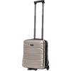 R.Leone Valigia da 1 Fino a Set 4 Trolley Rigido grande, medio, bagaglio a mano 55x40x23 cm Wizz, ITA Airways e bagaglio 45x36x20 cm EasyJet in ABS 8001 (Oro, XS Bagaglio 45x36x20cm 2Ruota)