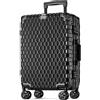 POSH Valigia Media - Trolley in Policarbonato con Telaio in Alluminio e 2 Chiusure TSA - Ruote Doppie Silenziose a 360° - Bagaglio a Mano Grande da Viaggio 70 cm, 75 L - Include Custopia Protettiva
