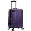 Rockland Trolley da trasporto espandibile da 50,8 cm, Viola, Carry-On 20-Inch, London Hardside Spinner Wheel Bagaglio