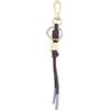 DUDU Portachiavi in Pelle Minimalista, Portachiavi per Uomo Donna con Moschettone e Anello, Design Minimal Compatto Leggero Deep purple