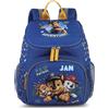 Undercover Zaino per asilo Paw Patrol Ragazzi, personalizzato con nome, zaino Toploader con tasca anteriore, 8 l, Blu