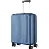 R.Leone Ryanair 55x40x20 cm Valigia Trolley Bagaglio a mano 4 Ruote in ABS Autonomo 999 (Blu Elemental, Valigia 55x40x20 cm)