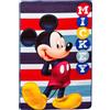 CARTOON Tappeto da camera per bambini Topolino Disney tappeto in microfibra antiscivolo 80 x 120 cm
