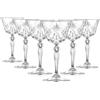 RCR Cristalleria Italiana RCR Melodia Glass 6 x 160 ml Piattini Champagne - Vetro Vintage Espresso Martini Prosecco Vino Gin Coupe Set Regalo Cristallo