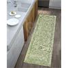 By Suardi Tappeto Suardi Passatoia Cucina Bagno Modello DUBLINO col VERDE Made in Italy (55x240cm)