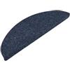 vidaXL Tappeti Adesivi per Scale 15 pz 56x17x3 cm Blu