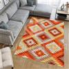 By Suardi Tappeto Living Velour Antiscivolo Dis. AVANA col. ARANCIO Ideale per Soggiorno Camera (85x150)