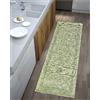 By Suardi Tappeto Suardi Passatoia Cucina Bagno Modello DUBLINO col VERDE Made in Italy (55x190cm)