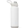 ZULU Powerfill Pro - Borraccia in acciaio INOX, 907 ml, colore: Bianco | Borraccia termica in acciaio inox con coperchio Quick Fill™, beccucci per sorseggiare e chug, chiusura a tenuta stagna e