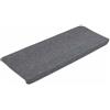 vidaXL Tappetini Autoadesivi per Scale 15 pz 65x24,5x3,5 cm Grigio