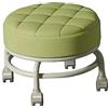 ＡＷＨＡＯ Sgabelli rotanti con ruote Girevole a 360° Sgabello per lavori domestici Sgabello per pedicure rotondo a basso rumore per garage, VERDE