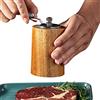 Abonda Macina Pepe in Legno | Smerigliatrice Manuale per Semi di Lino - Mulino per spezie Portatile a Mano Regolabile per ruvidità