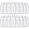 Lallisa 16 shaker per cocktail in plastica con bilance e colino superiore trasparente con misurazioni, strumento di miscelazione in plastica per tè, caffè, bar, latte bolla, 350 cc/12 oz