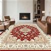 RUGMRZ Tappeto Lavabile in Lavatrice Peloso 200x300cm,Tappeti Grandi Rosso,Stile Persiano per Stanza Da Letto,Casa,Parquet