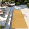TT Home Tappeto Per Esterni Tappeto Cucina Balcone Terrazza Design Moderno Monocolore, Colore: Giallo, Dimensione:80x150 cm