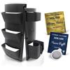 MOKAOR caffè Portaccessori PER MACCHINA CAFFE FROG PORTA BICCHIERI kit ZUCCHERO E PALETTE + KIT ASSAGGIO Cialde Ecologiche MOKAOR in Carta ESE 44 mm