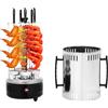 KigerNee Barbecue elettrico a 5 spiedini, rotante, 1000 W, professionale, con tecnologia in acciaio inox 304 e senza fumo, rotazione automatica per kebab, giroscopi, pollo, lavabile in lavastoviglie, con
