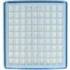 vhbw filtro compatibile con Miele S168 Omnia Mini, S168 Parkett Hepa 1500, S192, S192 Electronic 1900 aspirapolvere - filtro HEPA aria di scarico bianco/azzurro