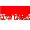 Olivo Tappeti OLIVO.shop | JOKE CHRISTMAS Tappeto natalizio cucina, tappeto natalizio a metraggio, tappeto sotto albero di Natale su misura, antiscivolo e antimacchia (WHITE CHRISTMAS, 50x290 cm)