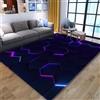 PEIHUODAN 3D Visual Cool Linea Luce A Nido D'ape Stile Tappeti Di Gioco - Camera Da Letto Adatta E-Sports Gaming Room Tappeti, Zerbino Essenziale Per La Stanza Dei Adolescenti Rug (Colore 2,160x230cm)