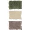 Blanc MARICLO Blanc Mariclò Collezione Natural A t itude Tappeto rettangolare con rouches assortito 55 x 110 cm 100% Cotone