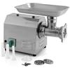 Mahlzeit Tritacarne elettrico professionale in acciaio inox | 750W - 150kg/h | Macchina per carne per salsicce di qualità gastronomica| Tritacarne con riempimento