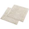 WohnDirect Set di tappetini da bagno, 2 pezzi, color crema, 45 x 45 cm, antiscivolo e lavabile, tappetino da bagno, tappetino per WC