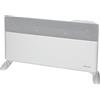 WARMTEC Termoconvettore Elettrico Basso Consumo 2000W Inverter - Stufa Smart WiFi con App, Termostato e Timer - Montaggio a Parete o Portatile, IP24 - Bianco