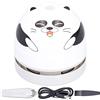 Gsycle Spazzabriciole, aspirapolvere da tavolo dal design simpatico animaletto, mini raccoglipolvere per bambini, ricarica USB da tavolo (Panda)