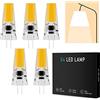 BVCL Lampadina LED G4 Dimmerabile 5W 450LM 12-24V DC - 360° Angolo Luce, Senza Sfarfallio, Bianco Caldo 3000K (5 Pezzi)