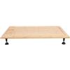Dettchan Colore del legno, rettangolare, copertura per fornelli, multifunzione, per la maggior parte dei fornelli a gas e cuoci riso, 75 x 54 x 10 cm