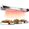 RSHJD Lampada Riscaldante per Alimenti Sospesa 60/90/120/150cm (60cm) | Lampada Riscaldante Cucina, Lampada per Scaldavivande Commerciale per Buffet e Hotel, Temperatura Regolabile 30-80°C