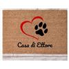 Social Crazy Tappeto zerbino personalizzato - Personalizzato con il nome del tuo cane- cocco naturale ideale per ingressi (Cocco Naturale, 60x40 cm)
