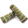 CRIGEMA - Smudge di Cedro - 2 Mazzetti di ca. 10 cm e 25-35 gr - Incenso Naturale dalla California - Confezionato in un Sacchettino di carta Kraft con zip richiudibile (2)