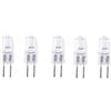 UGEFKMQ Lampadina Alogena G6.35 Confezione Da 5 Gy6.35 Lampadina Alogena 24 V 50 W Dimmerabile Bianco Caldo Lampade Alogene A Lunga Durata Gy6.35 Per Effetti Di Luce E Proiettori,75 W