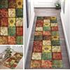 ZUZEKU Tappeto astratto bohémien, colorato, lavabile, antiscivolo, vintage, lungo 50 x 150 cm, per corridoio, soggiorno, camera da letto, venduto al metro, personalizzabile