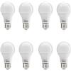 Auraglow 3 Step Switch Lampadina LED dimmerabile senza dimmer 14w, 100w EQV - Warm White 3000K - E27-8 Pack