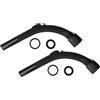 vhbw 2x impugnatura compatibile con Dirt Devil M5036-0, M5036-2, M5036-1 aspirapolvere - manico di ricambio, diametro de 32mm, 37,1 cm