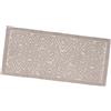 emmevi Tappeto Bagno Greca Tinta Unita Scendiletto Morbido Cotone Assorbente Antiscivolo 65x150 Tortora