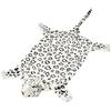 vidaXL Tappeto di Peluche a Forma di Leopardo Decorativo per Pavimento Parete Decorazione Casa Scendiletto Morbido Soffice Originale 139 cm Bianco
