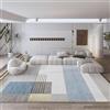 Pmnadfdag Tappeto Salotto 200 x 250 cm Grande Lavabile Morbido e Antiscivolo,per Camera da Letto,Ufficio Moderno Grigio di Giunture Geometriche