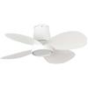 FARO BARCELONA Faro Klover Ventilatore da soffitto piccolo a 4 pale bianco opaco con luce 2700-4000 - 6000K