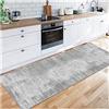 Siunwdiy Tappeto Passatoia Moderno Cucina Corridoio Ufficio Entrata Casa Cucina Da Ingresso Grigio,Antiscivolo e Lavabile,Light gray,40x100cm