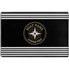 OOEREWGF Tappeto Personalizzato Nautico A Tema Barca, Nome Tappeto, 60x91cm, Tessuto Poliestere, Strisce, Morbido, Durevole, Antiscivolo, Facile Da Pulire, Nautica, S-09