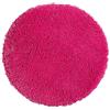 PANA® Tappeto da bagno rotondo in microfibra a pelo lungo (Ø 90 cm) - Morbido, soffice, antiscivolo e lavabile - Per bagno, doccia o discesa vasca - Colore: Fucsia
