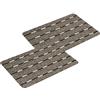 Astra Zerbino da esterno - Tappetino antipolvere resistente - Stuoia antiscivolo - Porta d'ingresso - Patio - Giardino - Set di 2 40x60 cm beige