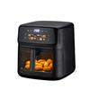 EMPOTEC Friggitrice Forno Aria Calda 10 Litri 1700W Display con Immagini 12 Funzioni Touch 80-200° Timer Cestello in Metallo Antiaderente con Finestra Anti-Surriscaldamento 40x32x36cm