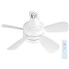 Whnbuij Ventilatore Da Soffitto Con Presa Luce - Mini Ventilatore Da Soffitto LED, Lampadina A Vite In Un Ventilatore Da Soffitto LED A Dimmerabile Telecomando Con 3 Regola